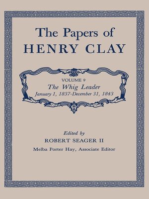 cover image of The Papers of Henry Clay